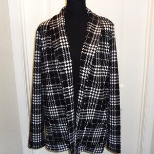 New Direction Black & White Swing Jacket